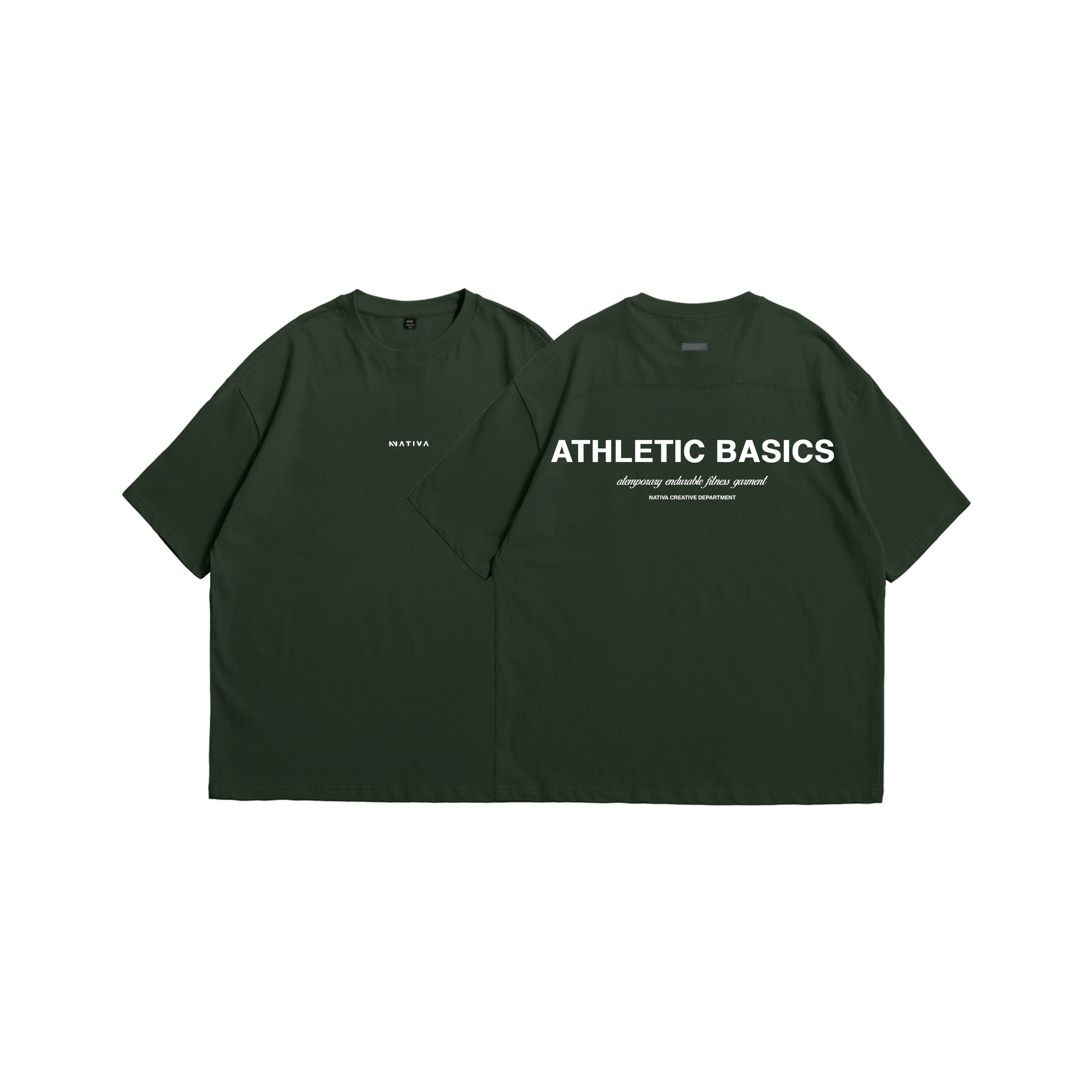 POLERA BASICS™ OVERSIZE VERDE