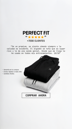 Buzo Perfect Fit Negro — modelo | Nativa Elements