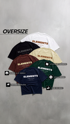 Polera Oversize Unfair™ Marino — vista lateral | Nativa Elements