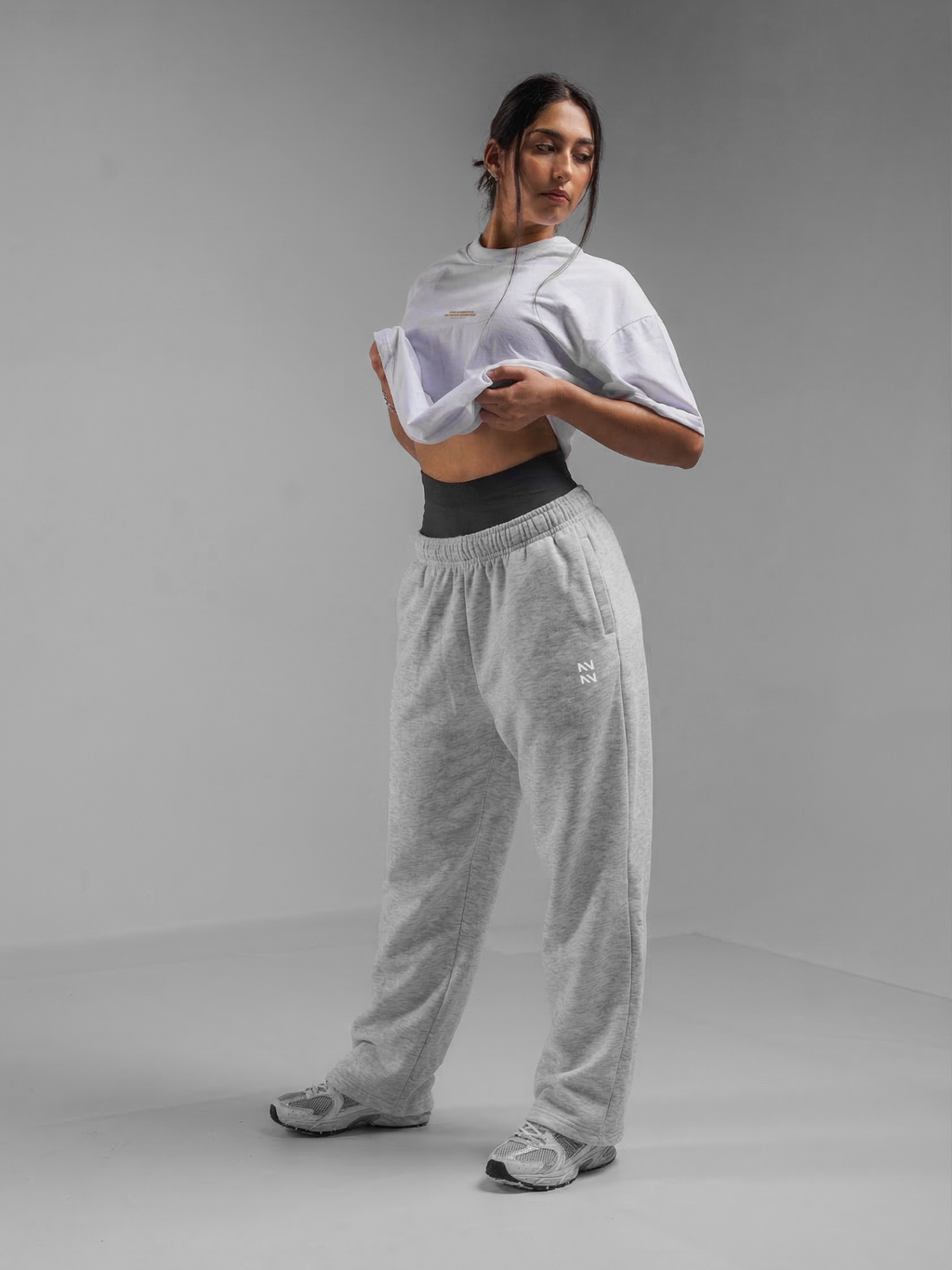 Buzo Perfect Fit Gris Melange — vista lateral | Nativa Elements