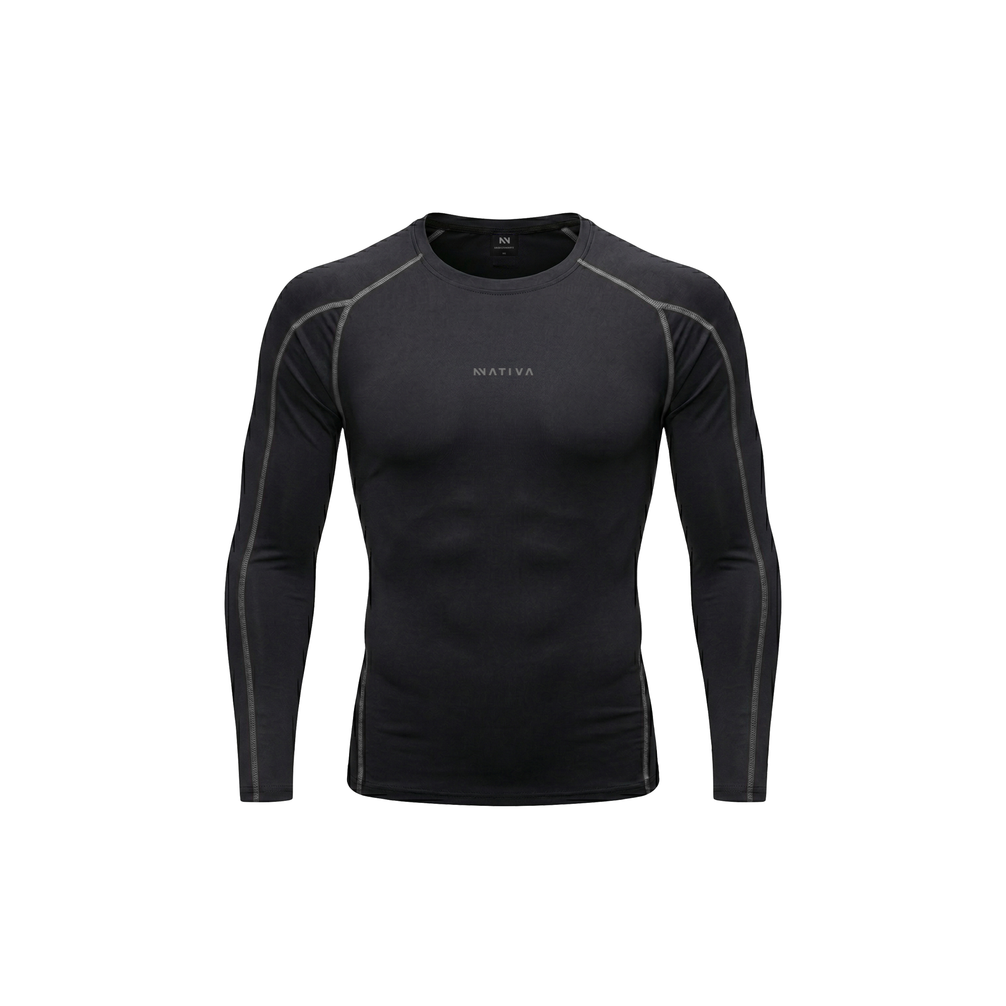 COMPRESS MANGA LARGA NEGRA CON GRIS LEGEND®