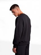 CREWNECK NEGRO BASIC® POLERÓN  OVERSIZE