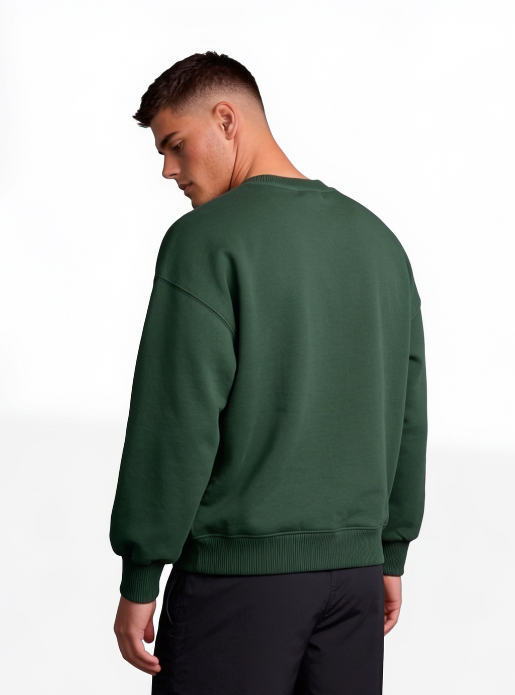 CREWNECK VERDE BASIC® POLERÓN  OVERSIZE