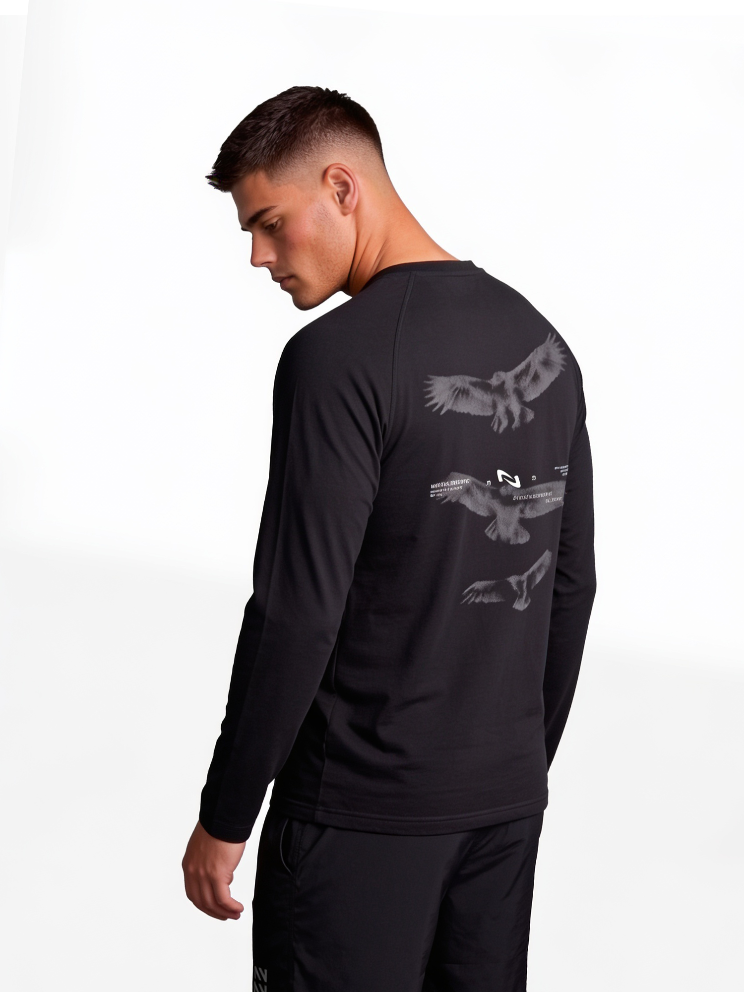 POLERA MANGA LARGA QUICK-DRY NEGRA