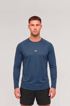 POLERA MANGA LARGA QUICK-DRY AZUL MARINO