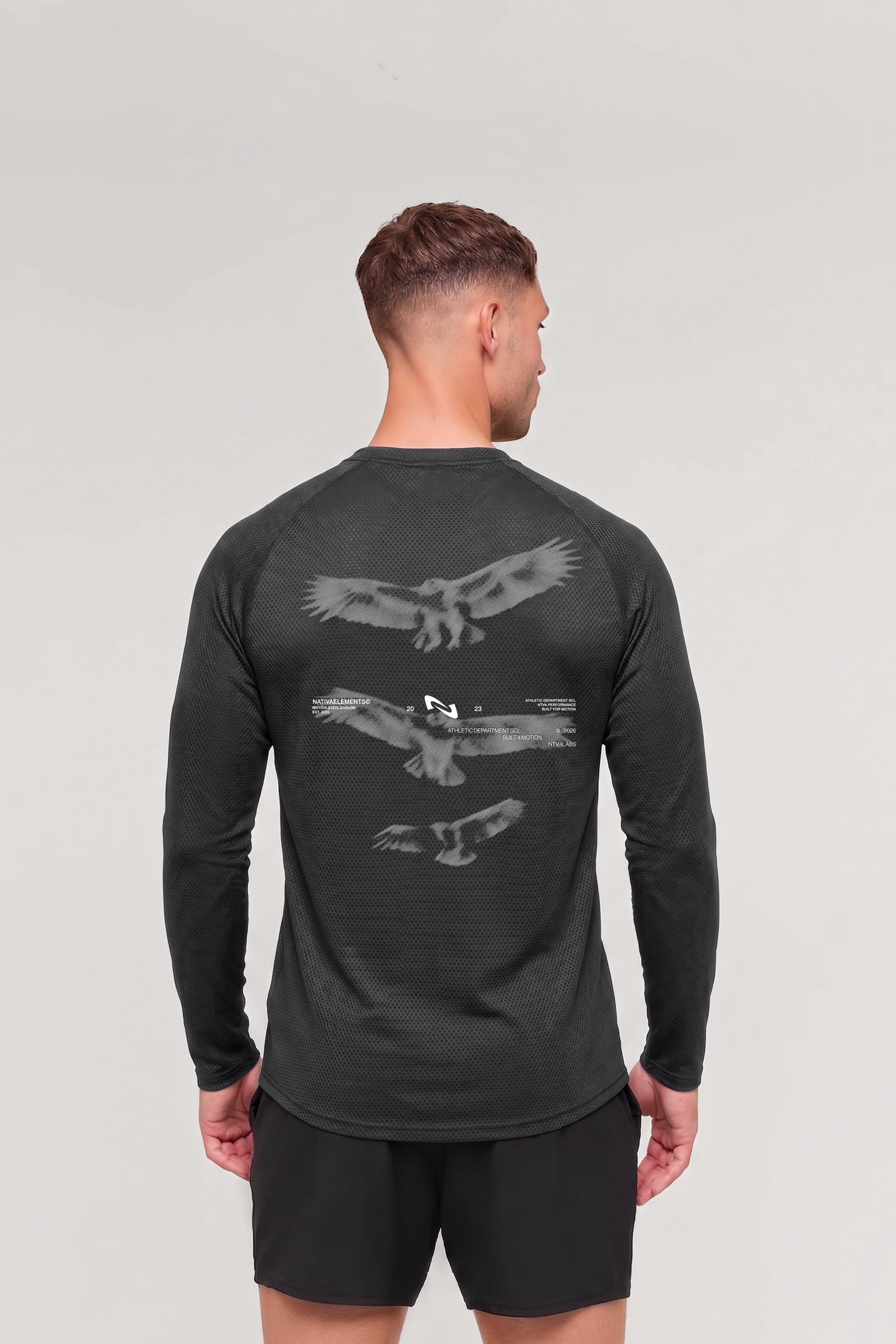 POLERA MANGA LARGA QUICK-DRY NEGRA