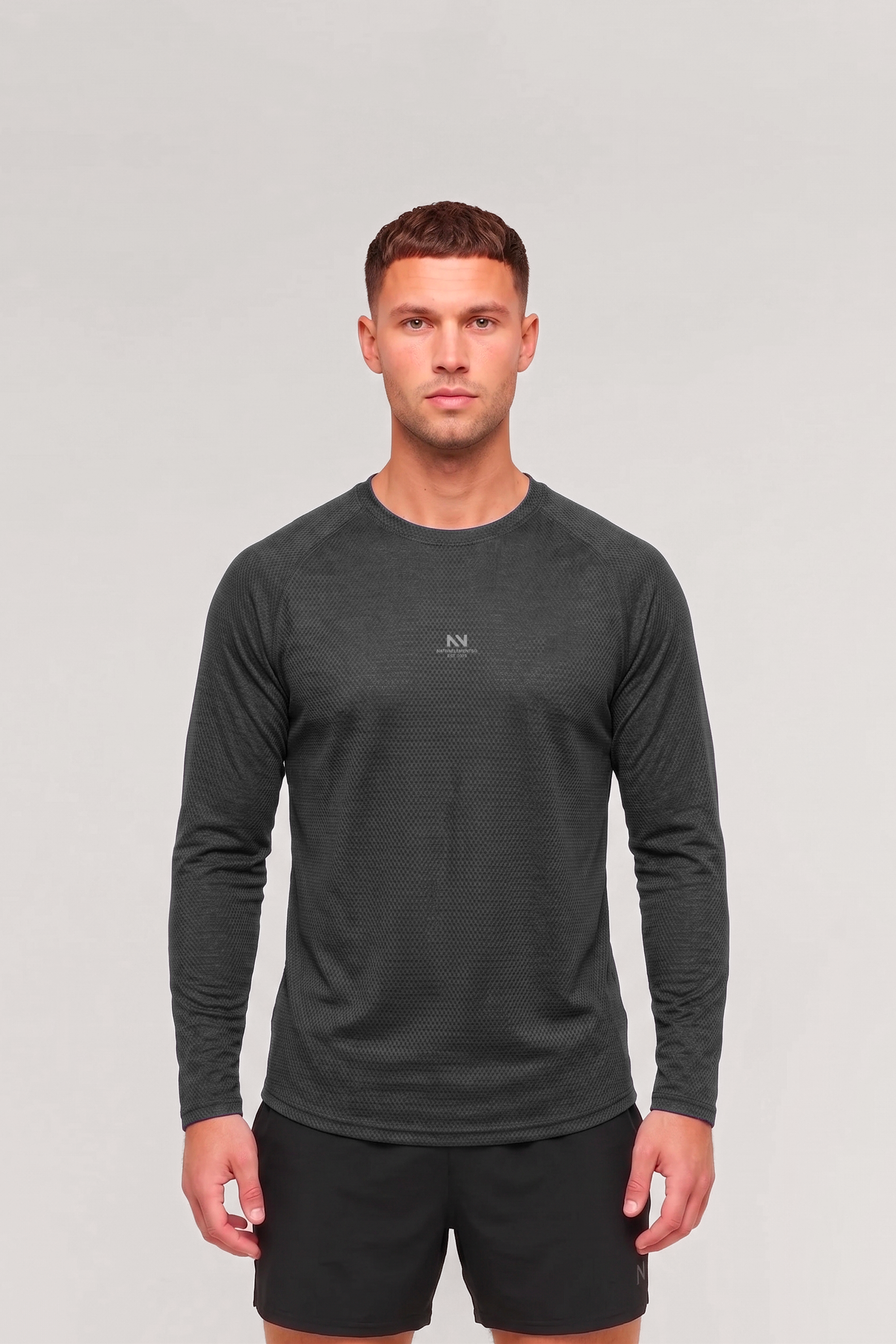 POLERA MANGA LARGA QUICK-DRY NEGRA