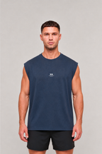 MUSCULOSA TANK QUICK-DRY NAVY