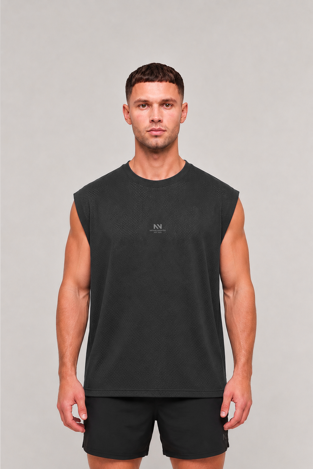 MUSCULOSA TANK QUICK-DRY NEGRA