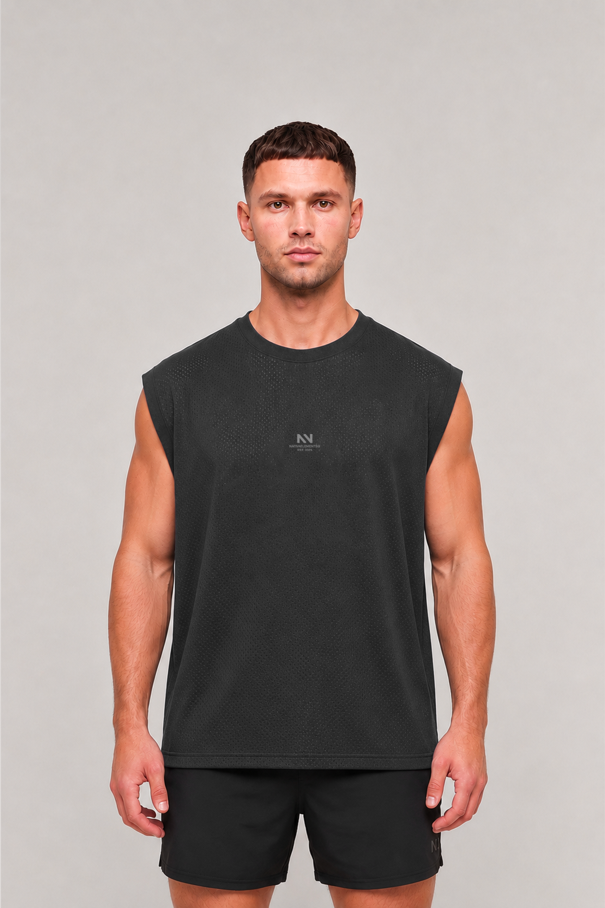MUSCULOSA TANK QUICK-DRY NEGRA