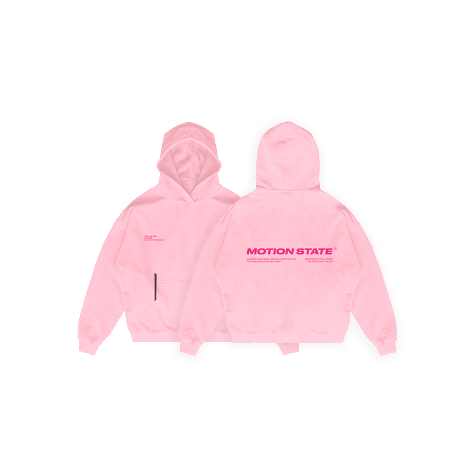 HOODIE MOTION™ BOXY FIT ROSADO