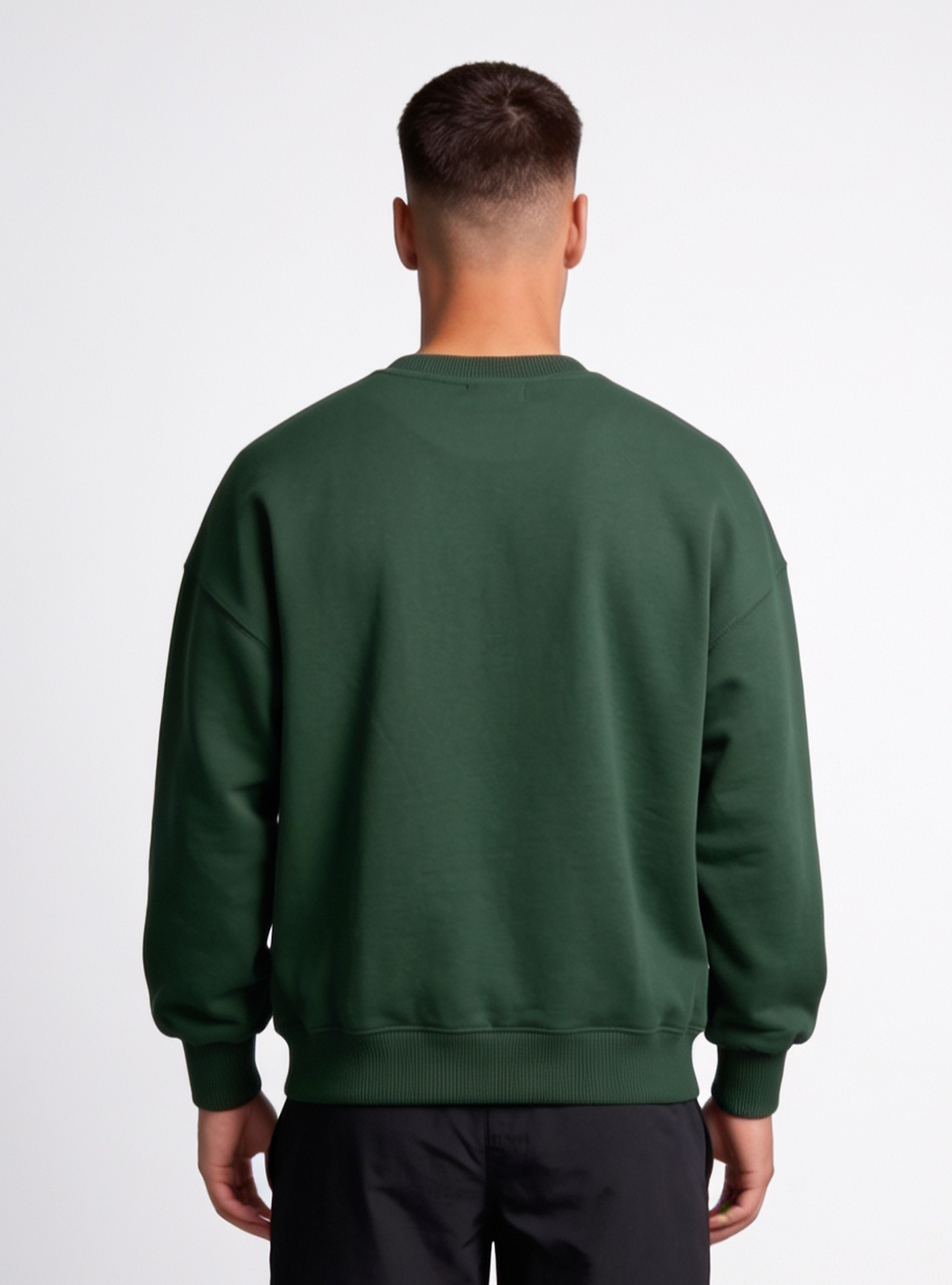 CREWNECK VERDE BASIC® POLERÓN  OVERSIZE