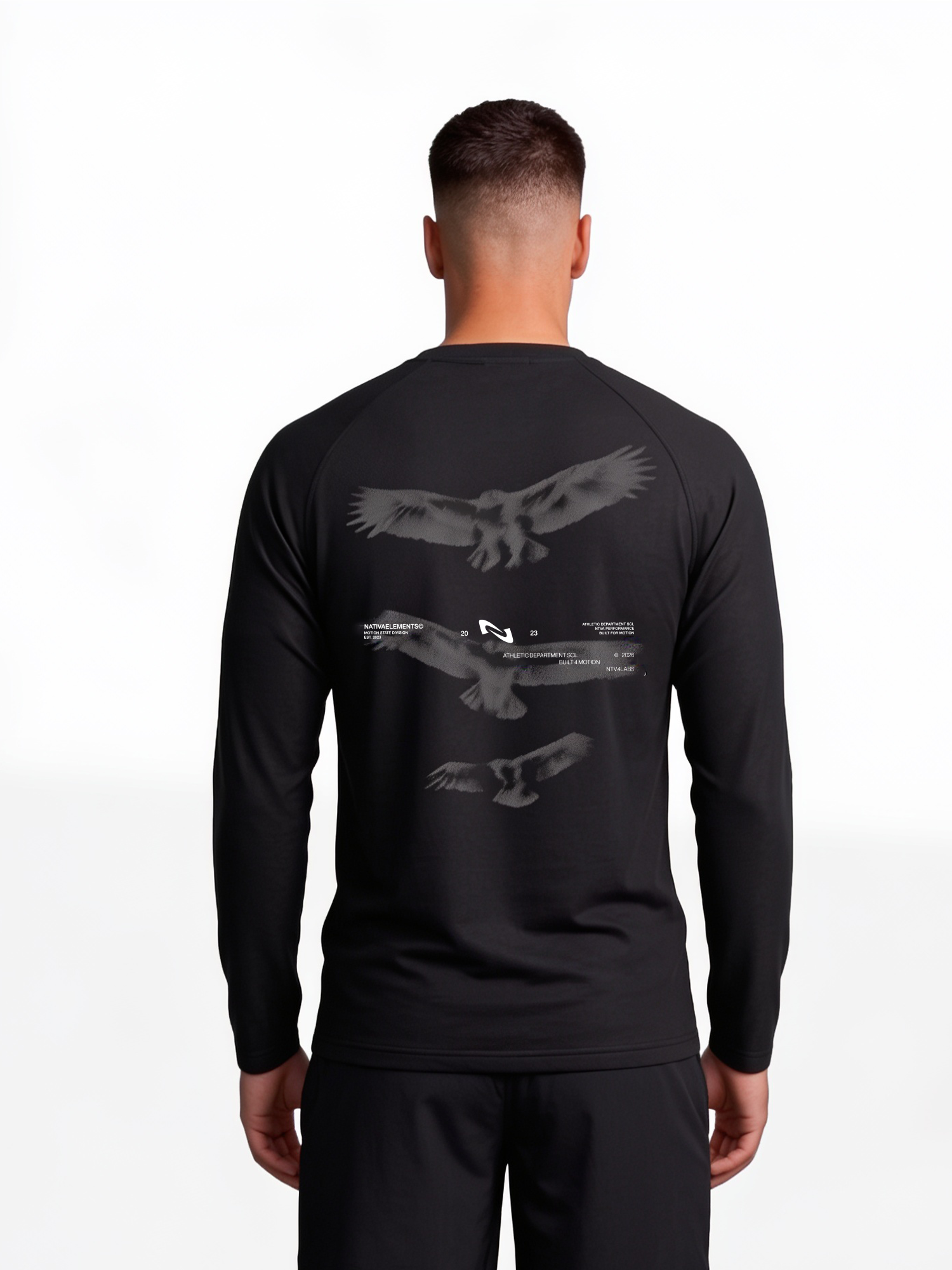 POLERA MANGA LARGA QUICK-DRY NEGRA