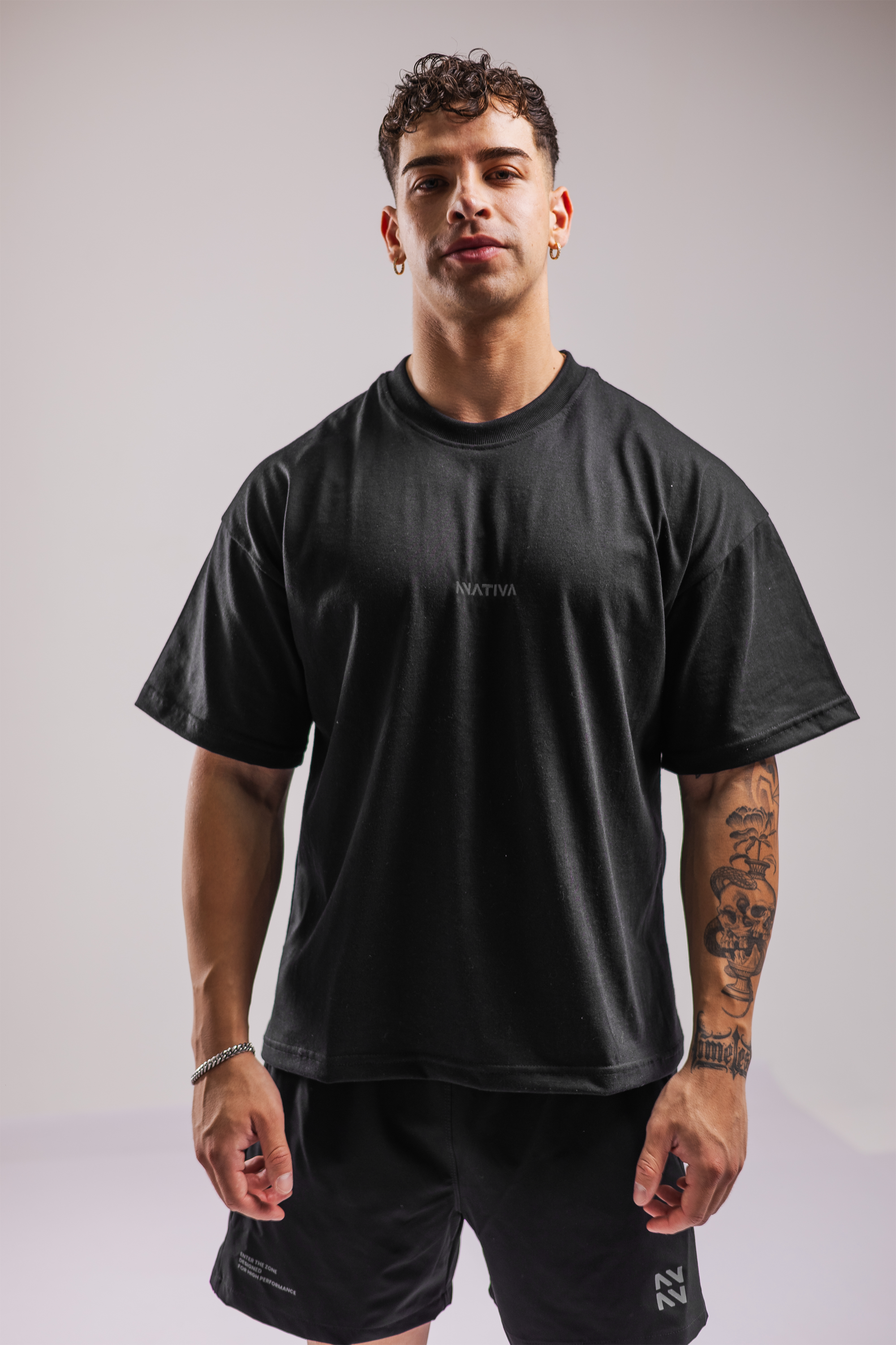 POLERA FITNESSBRAND™ OVERSIZE NEGRA