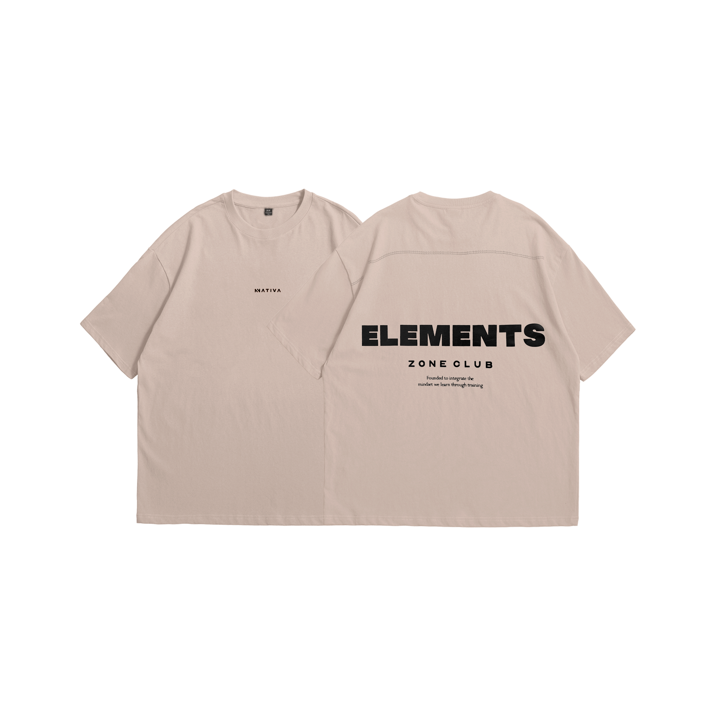 POLERA OVERSIZE ELEMENTS™ BEIGE