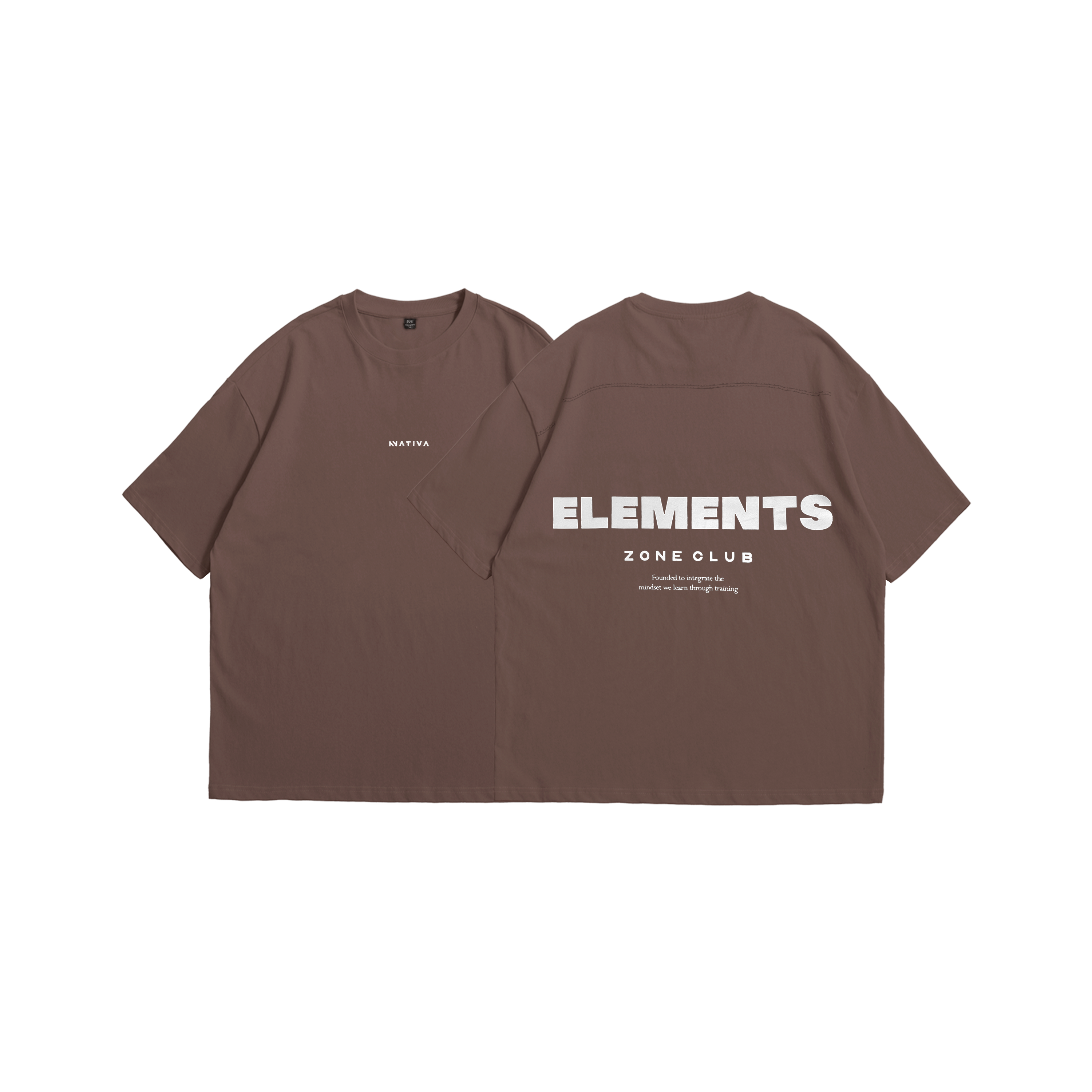 POLERA OVERSIZE ELEMENTS™ CAFE