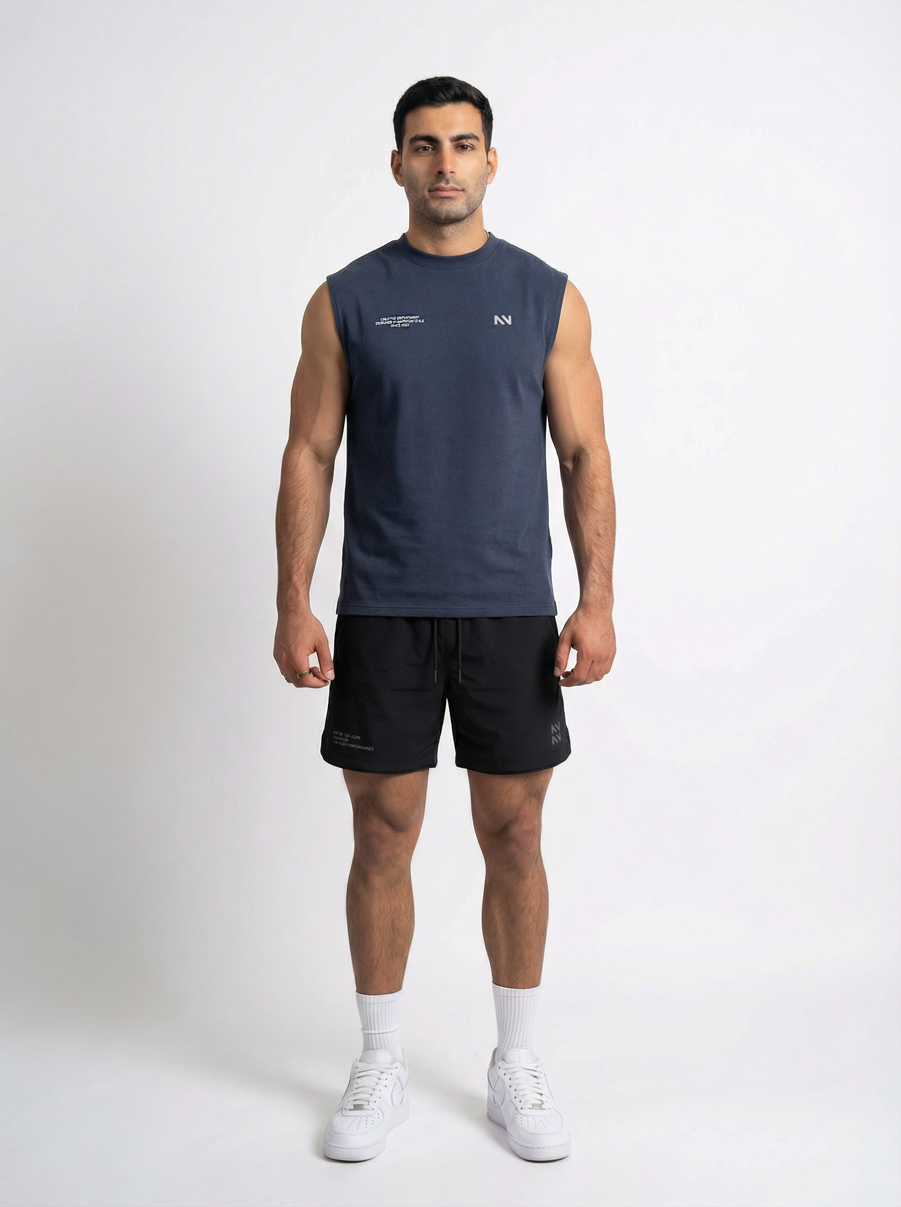 MUSCULOSA TANK QUICK-DRY NAVY