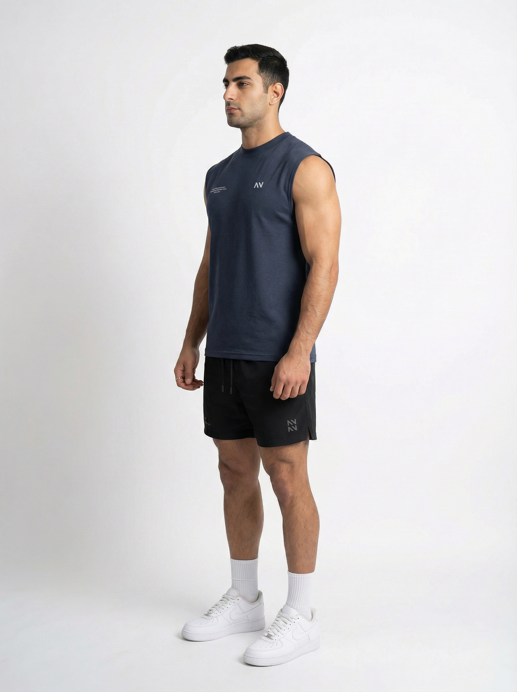 MUSCULOSA TANK QUICK-DRY NAVY