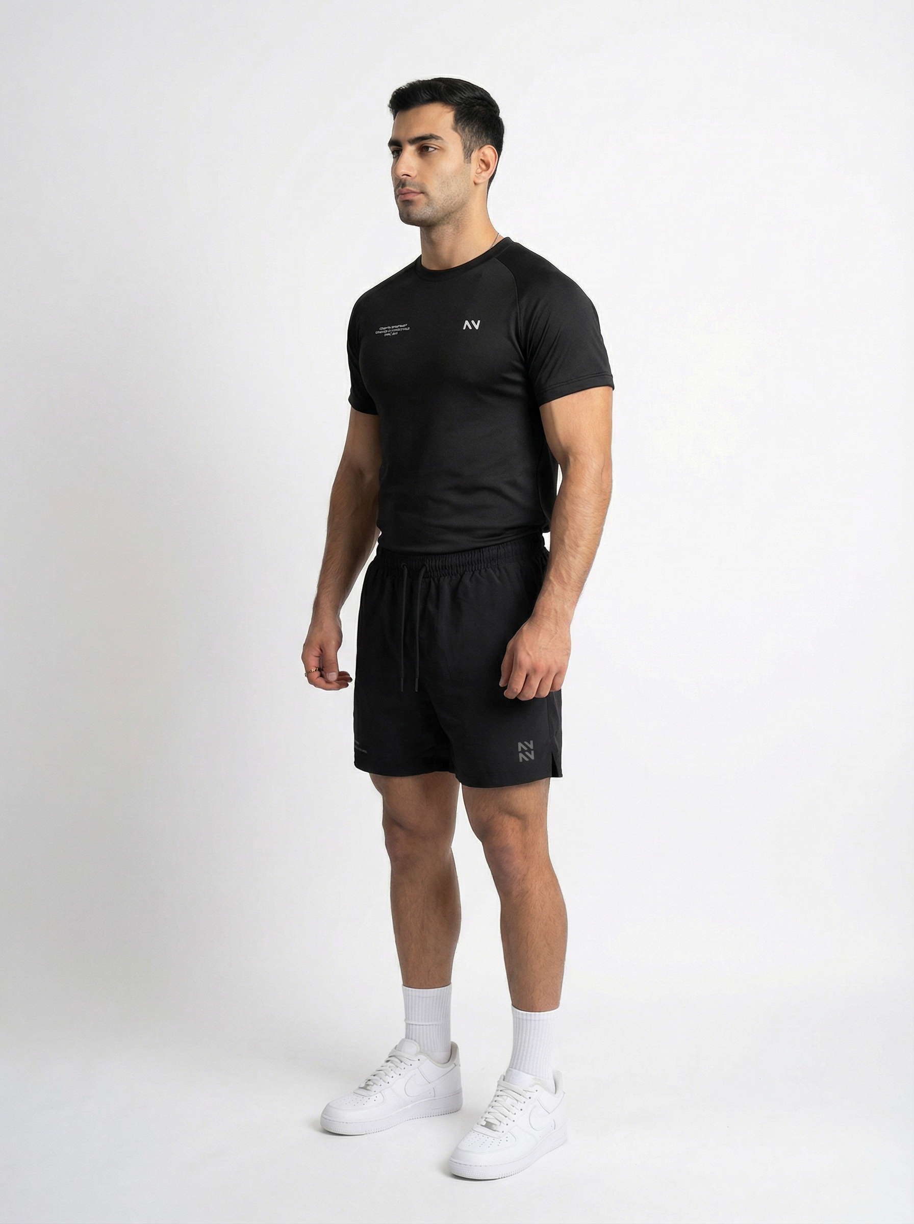 POLERA SLIM QUICK-DRY NEGRA