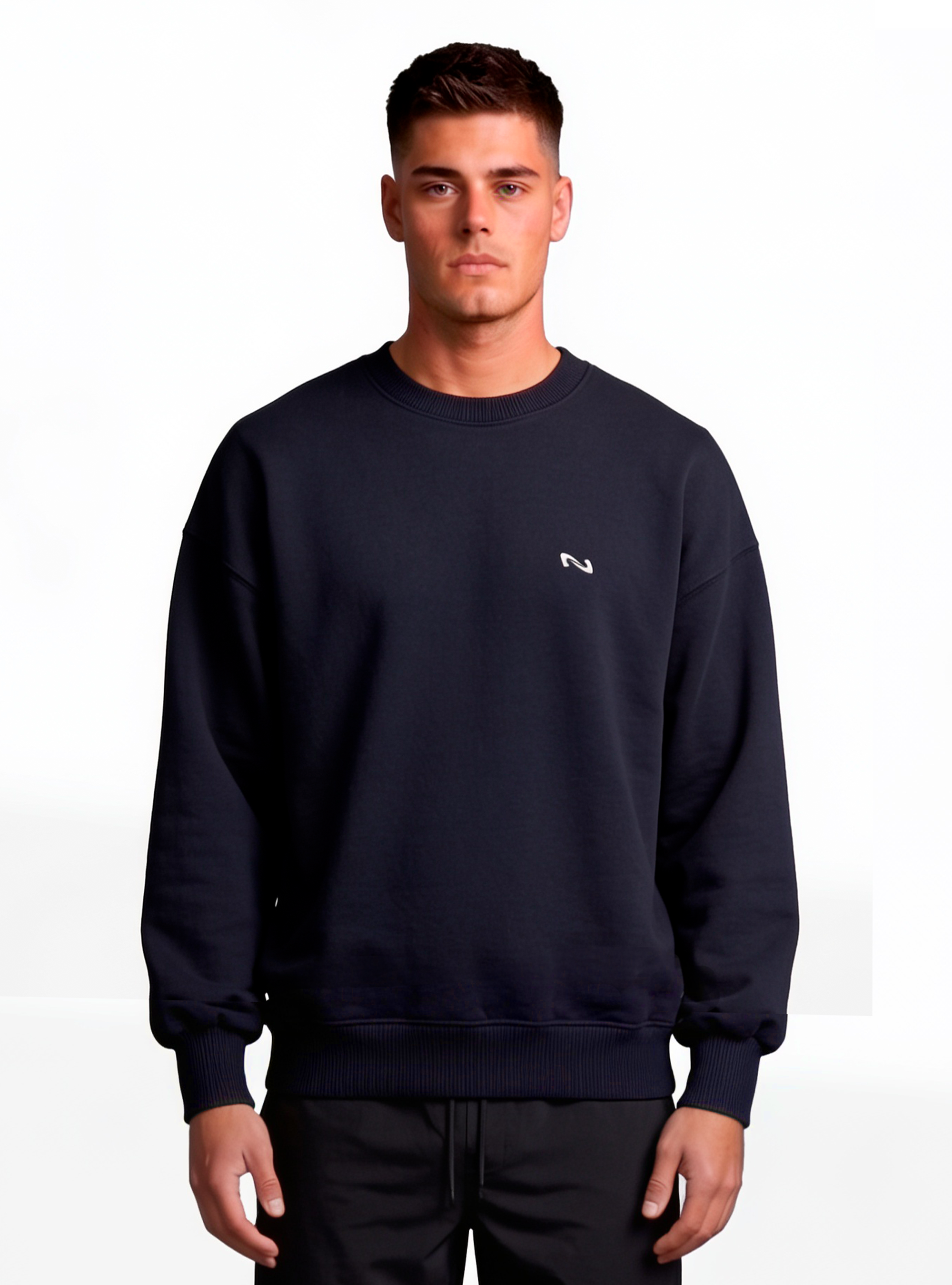 CREWNECK MARINO BASIC® POLERÓN OVERSIZE