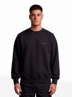 CREWNECK NEGRO BASIC® POLERÓN  OVERSIZE
