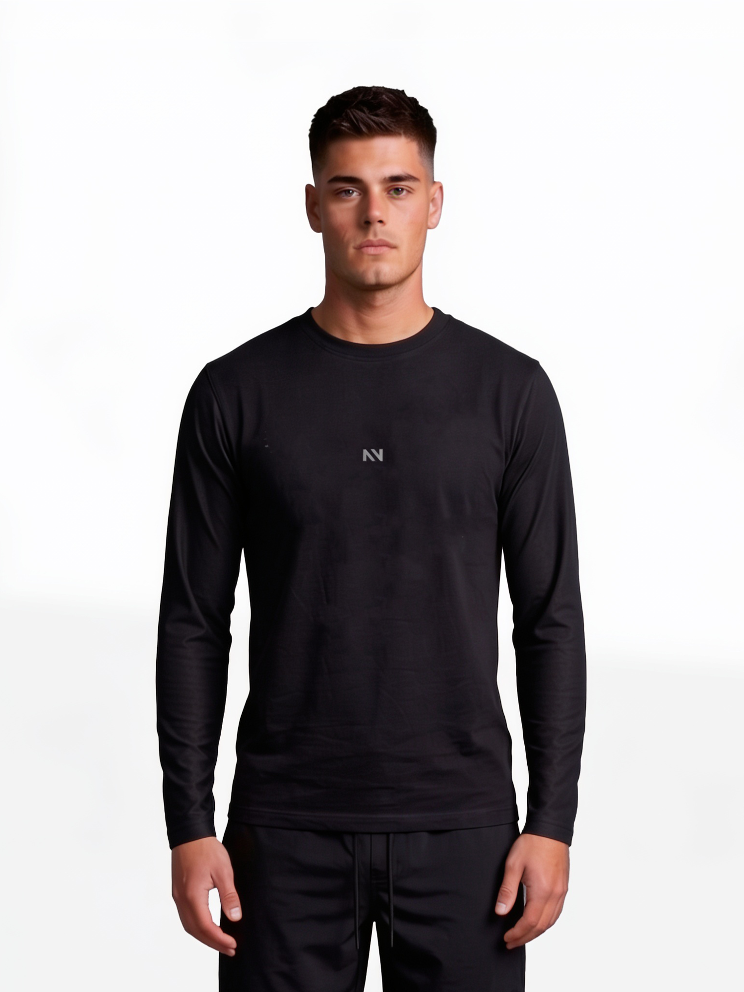 POLERA MANGA LARGA QUICK-DRY NEGRA
