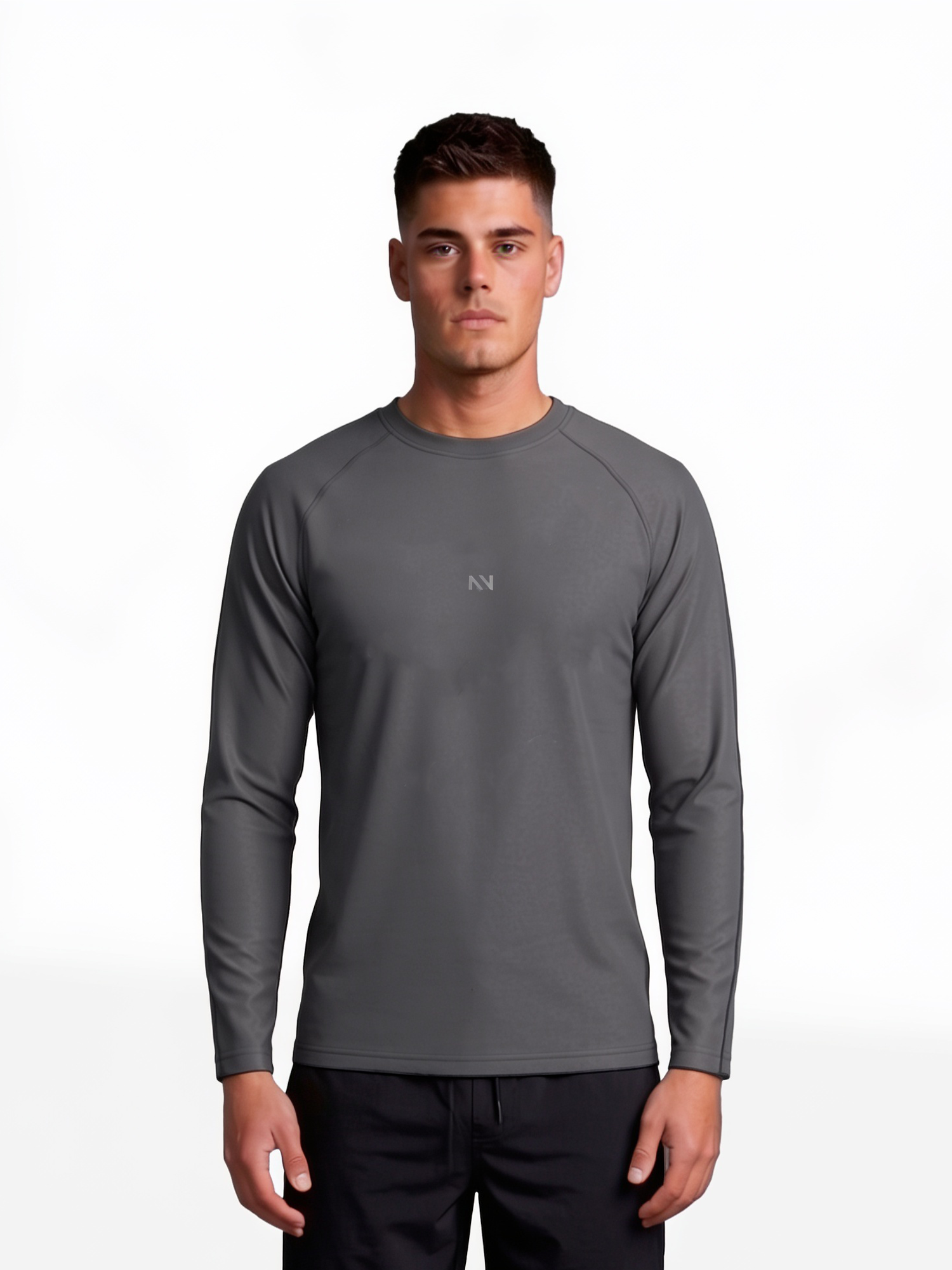 POLERA MANGA LARGA QUICK-DRY PLOMO