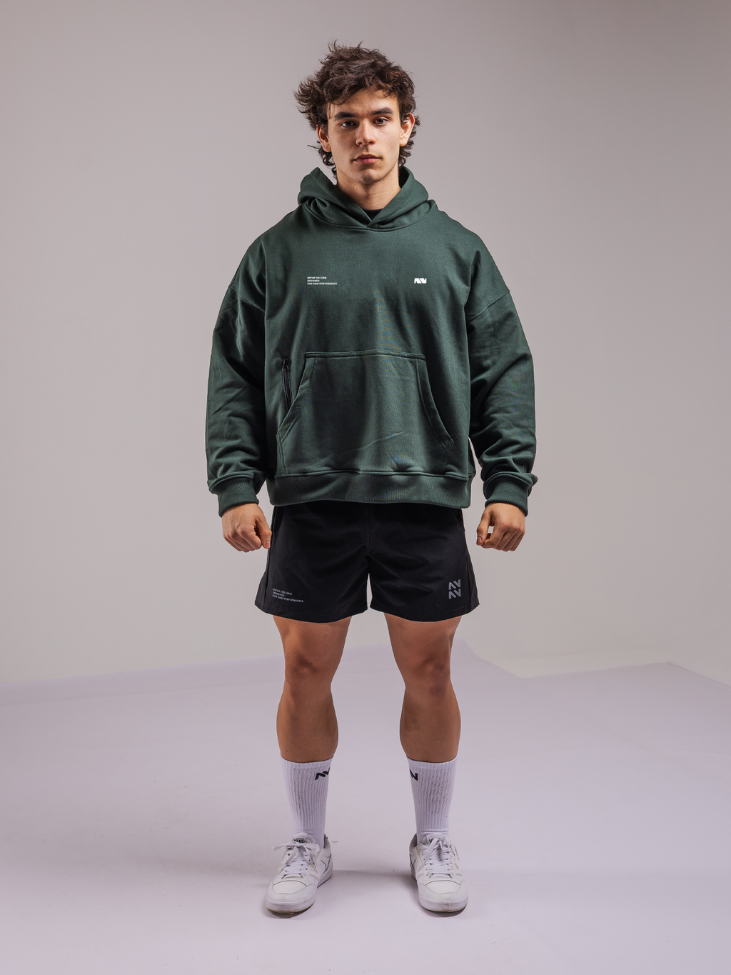 Hoodie Motion™ Verde — detalle | Nativa Elements