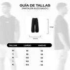 PANTALON BUZO BAGGY NEGRO
