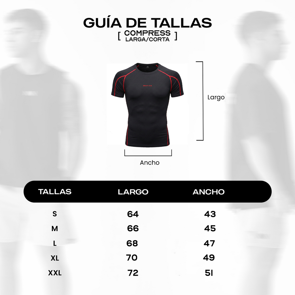 COMPRESS MANGA LARGA NEGRA CON ROJO LEGEND®