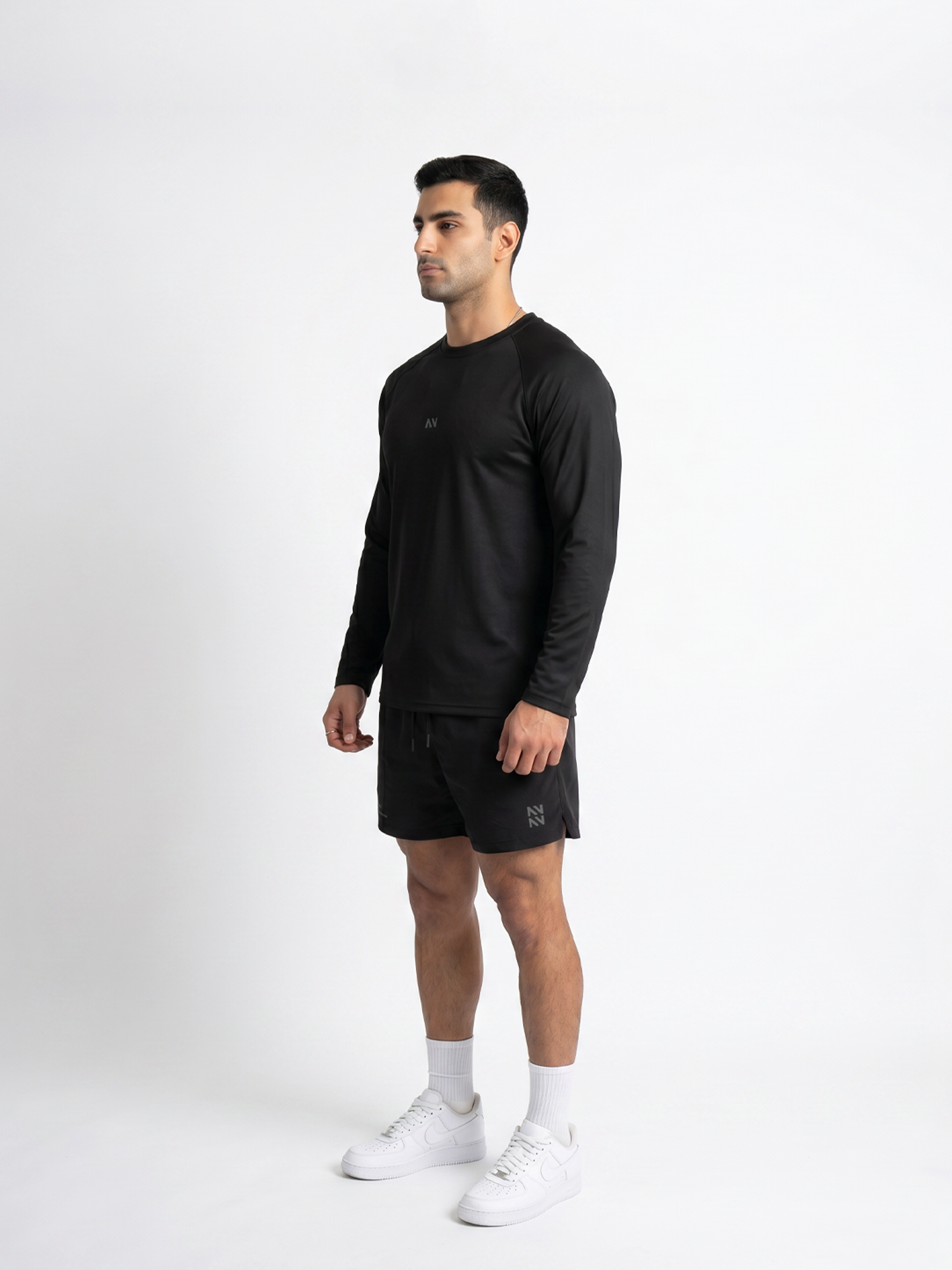 POLERA MANGA LARGA QUICK-DRY NEGRA