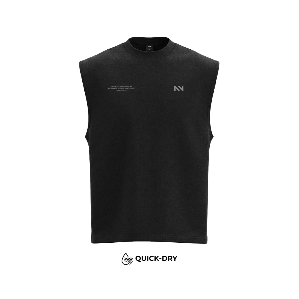 MUSCULOSA TANK QUICK-DRY NEGRA