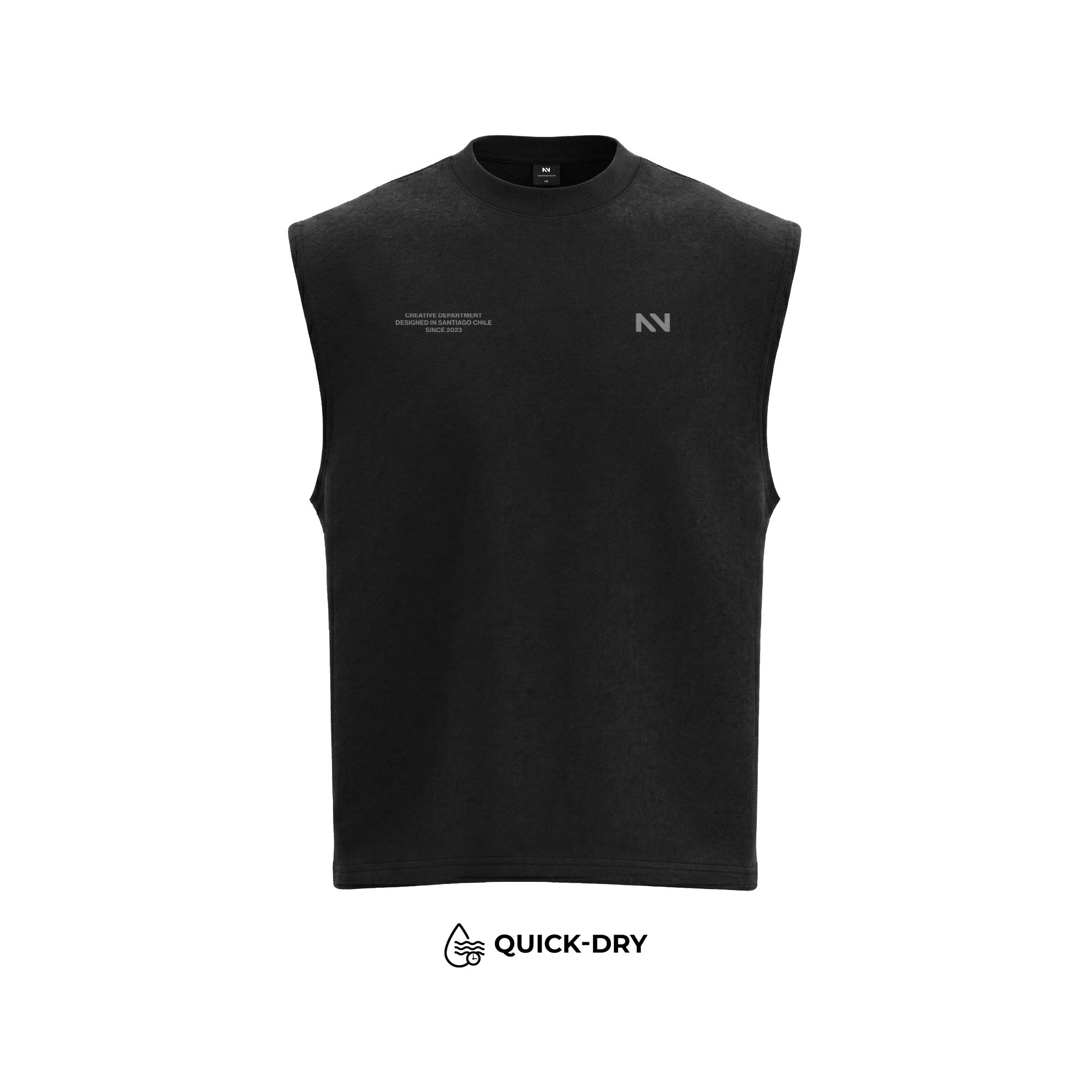 MUSCULOSA TANK QUICK-DRY NEGRA