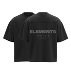 Polera Oversize Elements™ Negra — vista principal | Nativa Elements
