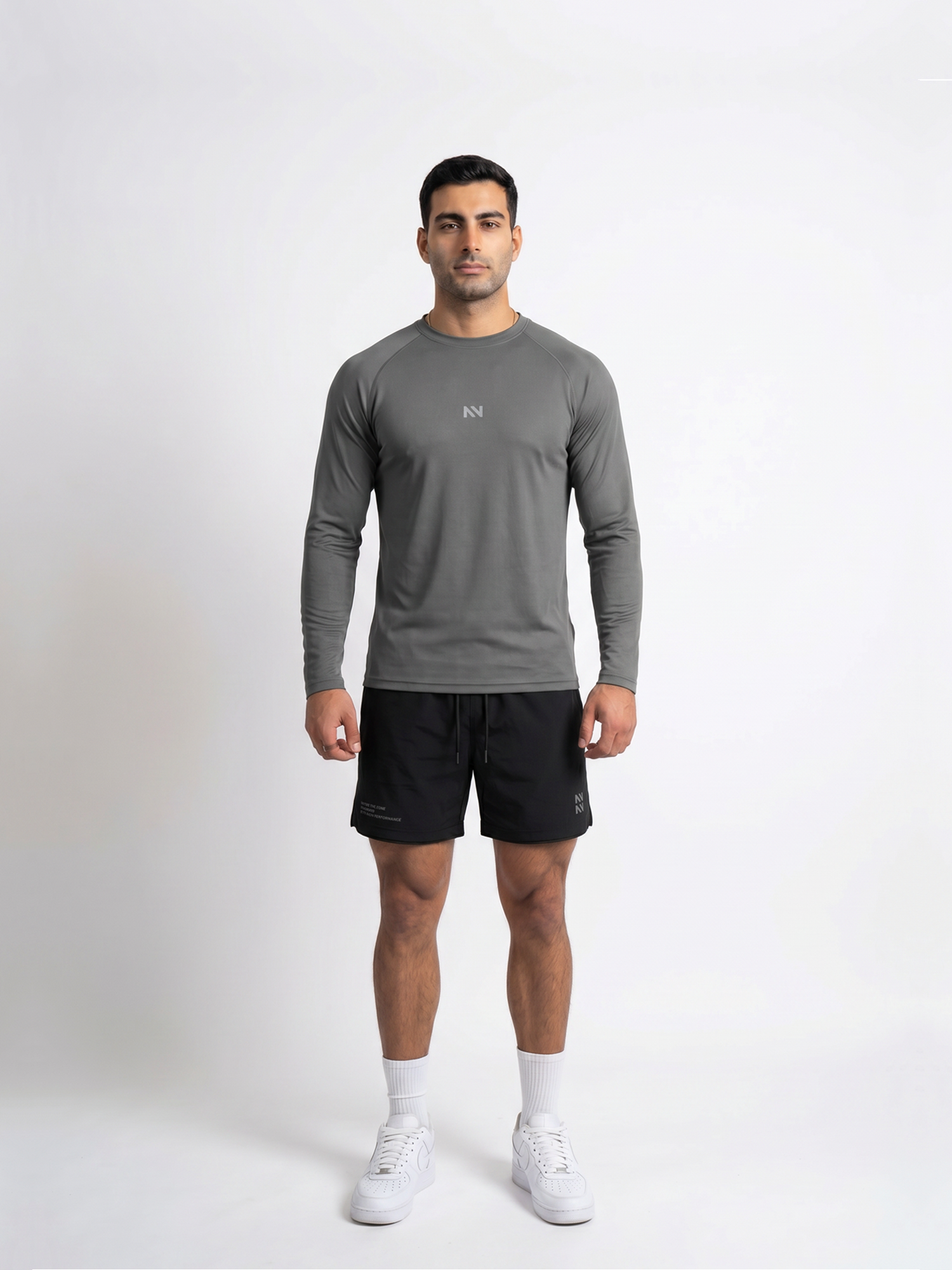 POLERA MANGA LARGA QUICK-DRY PLOMO