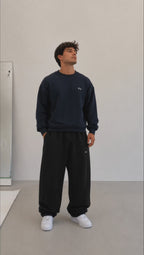 PANTALON BUZO BAGGY NEGRO