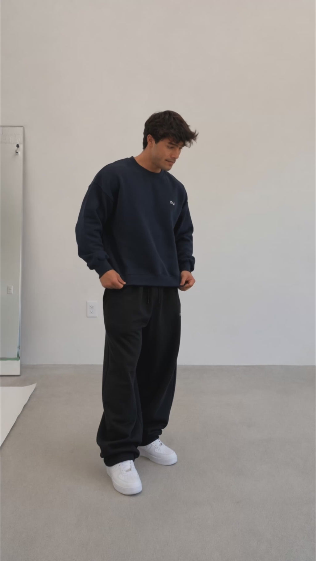 CREWNECK MARINO BASIC® POLERÓN RELAXED FIT