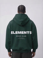 POLERON VERDE ELEMENTS® 100% ALGODÓN