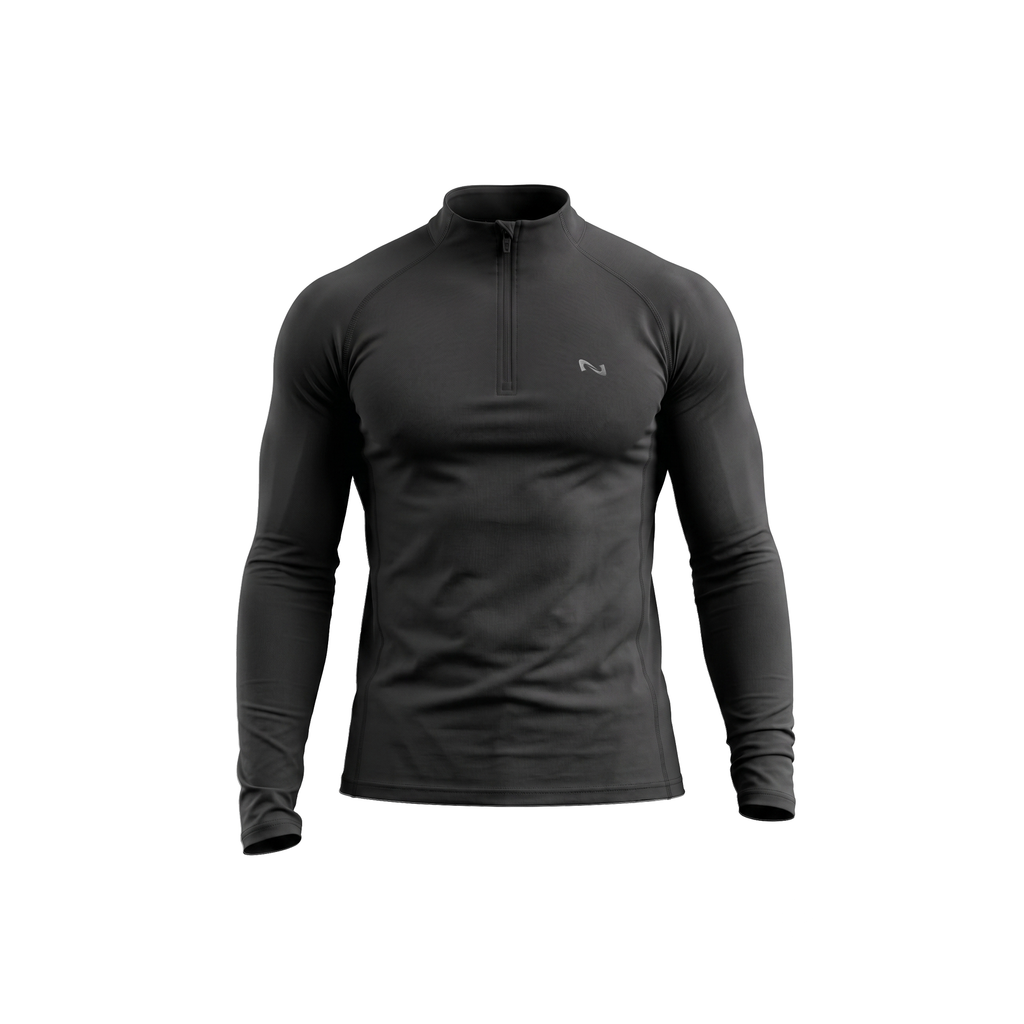 SWEATER QUARTER ZIP NEGRO POLAR
